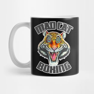 Mad Cat | Mad Cat Boxing | Mad Cat Boxing Club LSD | Angry Kitty | Raging Tiger Boxer Art & Design By Tyler Tilley (tiger picasso) Mug